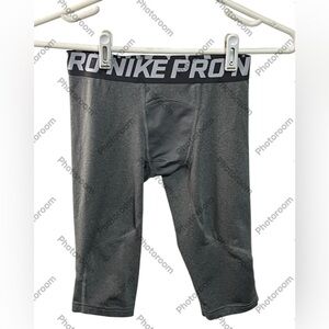 Nike Pro Dri Fit Gray Capris Long  Underwear Sz Small